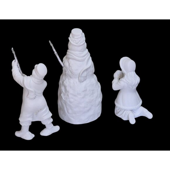 Vintage Department 56 Winter Silhouette We Can Build A Snowman 78592 - Picture 7 of 10